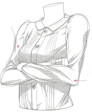 漫画人物衣服褶皱怎么画,如何画动漫人物衣服的折痕