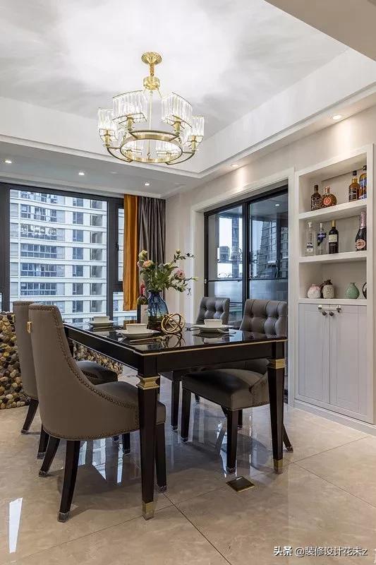 小户型餐柜酒柜设计,餐边柜酒柜一体设计轻奢