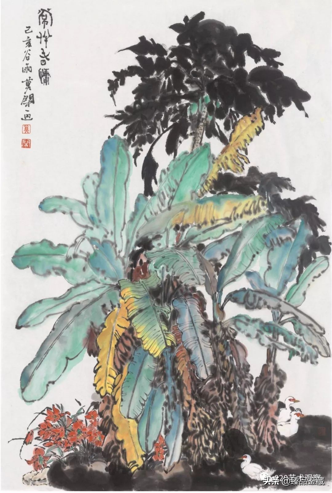 水墨花鸟画及赏析,中国画与西洋画赏析