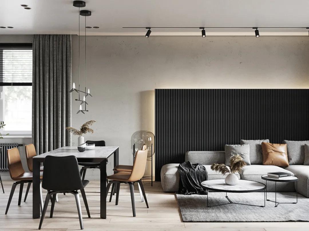 客厅装修设计高级感大气,客厅极简高级感设计