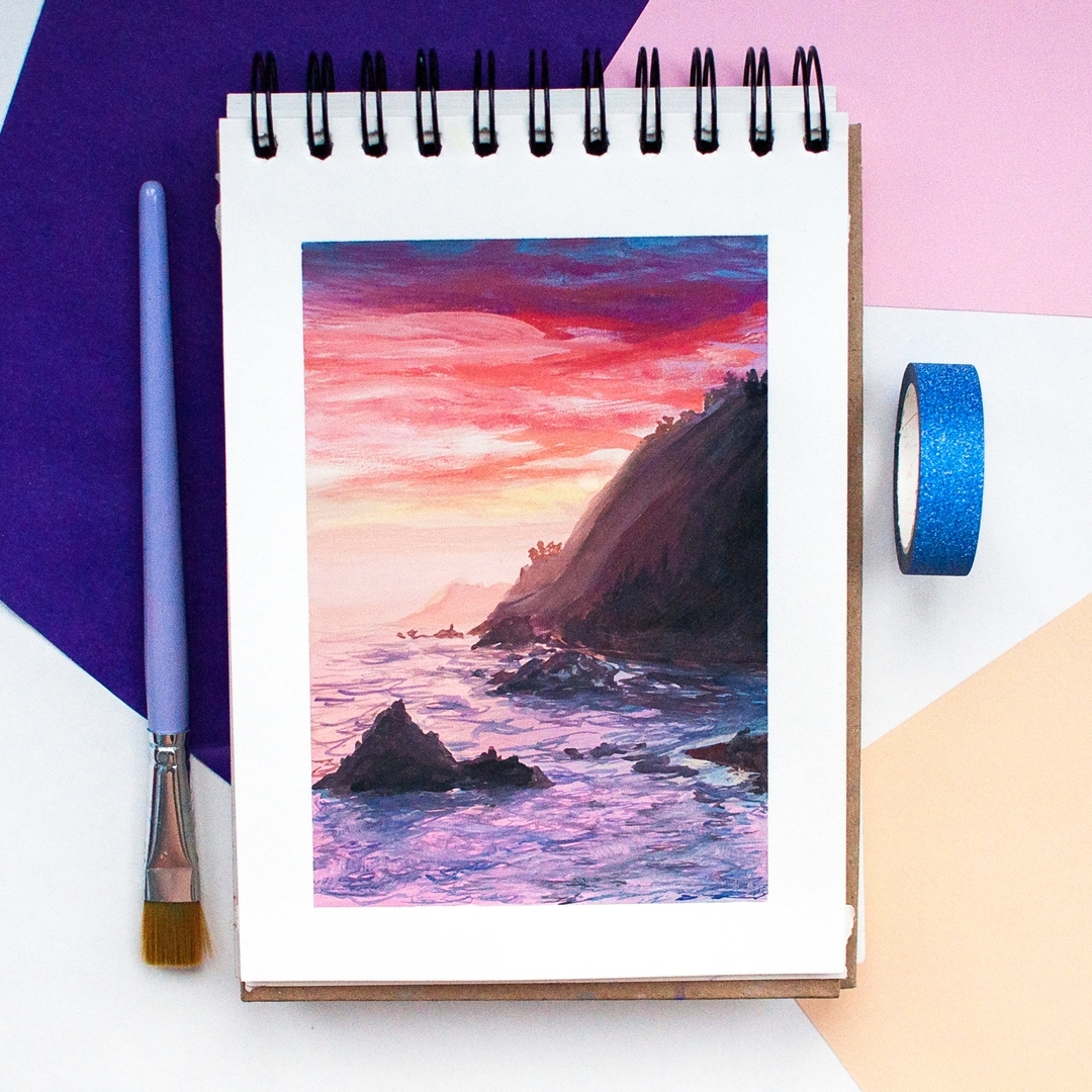 水彩手绘风景,sketchbook水彩手绘