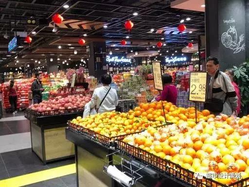 一组超市陈列图,超市肉品区陈列与摆放