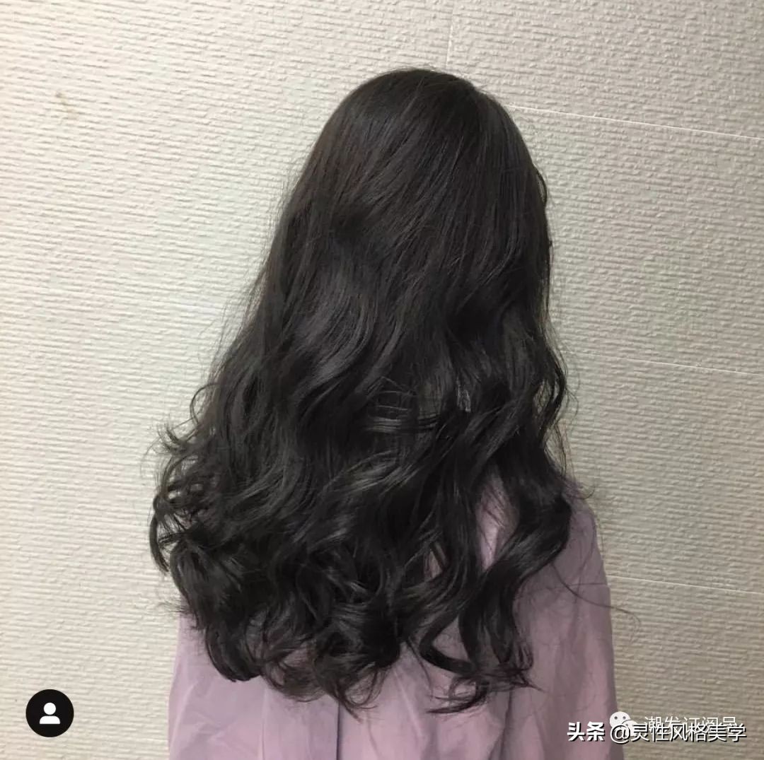 中长发发型微微卷半头烫大波浪,半头卷大波浪烫发排列教程