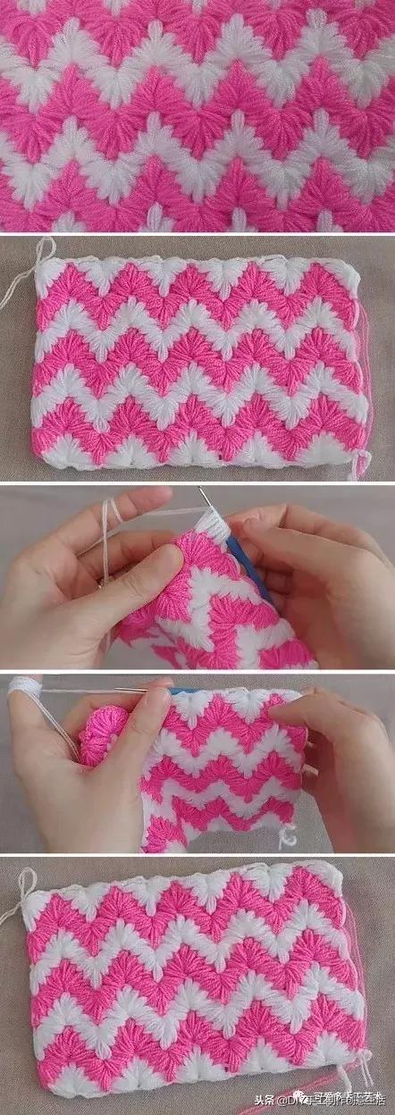 钩拼接毛毯教程,钩拼接毛毯的编织视频