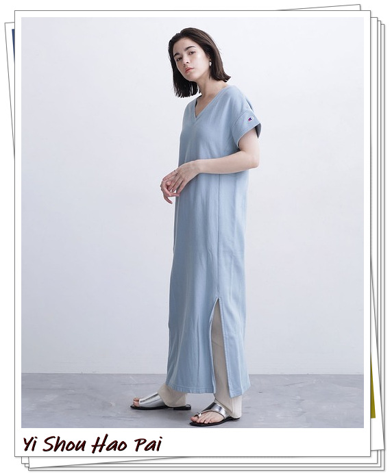 洋气纯棉T恤连衣裙,t恤全棉连衣裙夏季轻奢高级感