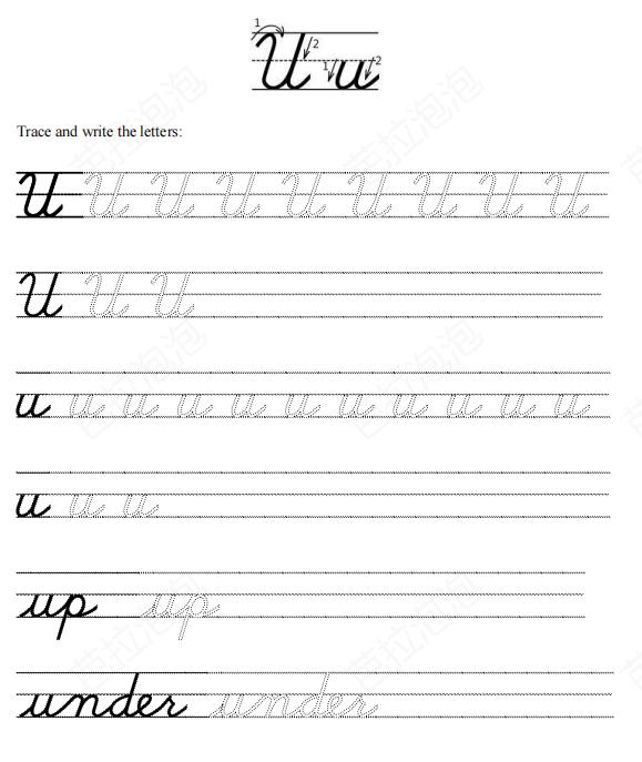 英文26字母连笔字帖,英语字母书法入门基础教程