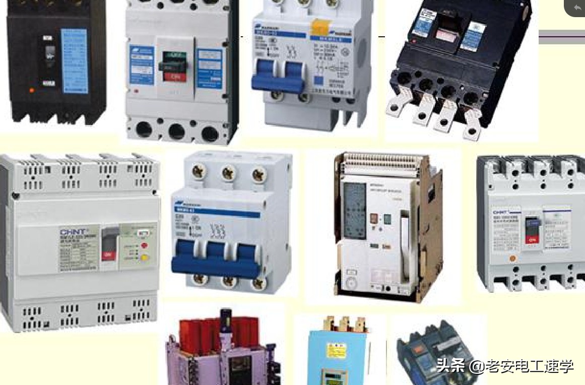 低压断路器图形符号中qf的含义,低压断路器的电气图形和字母符号