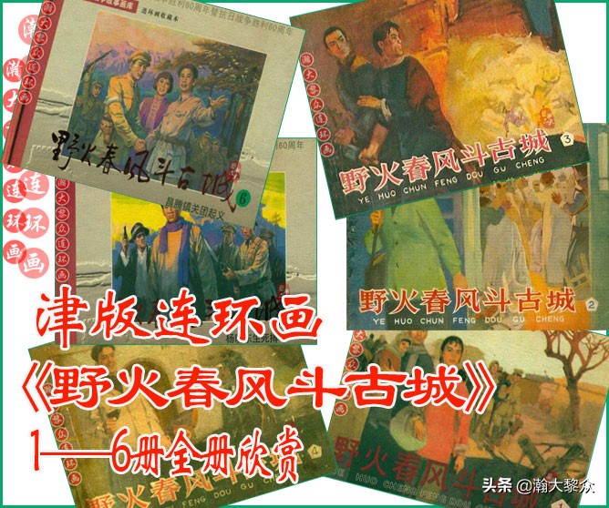 瀚大黎众连环画林海雪原,野火春风斗古城连环画全套
