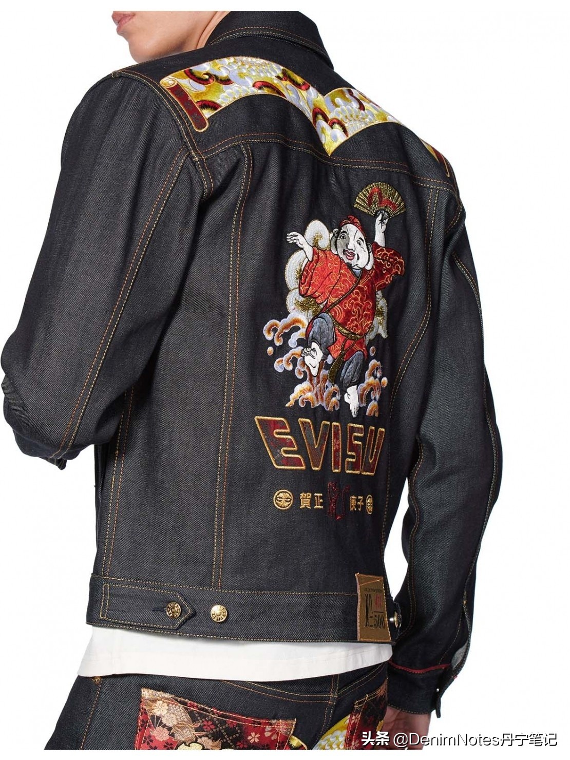 金鼠贺岁,Evisu推出鼠年限定金色布边牛仔夹克