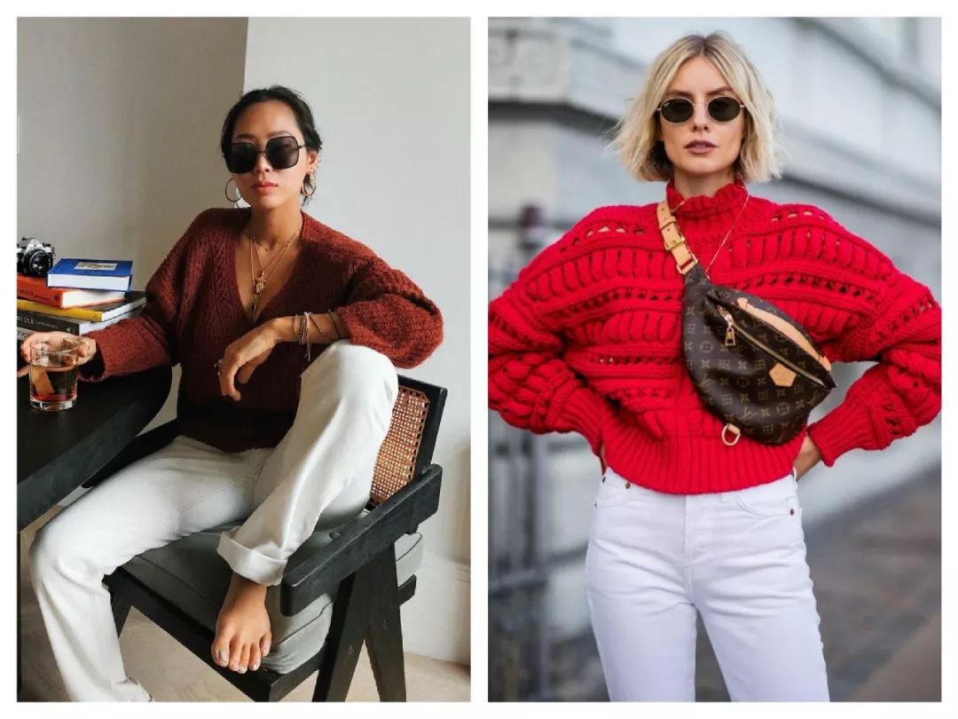 一条白裤子,搭配所有大衣!时髦精必备,给你整个冬天的高级感