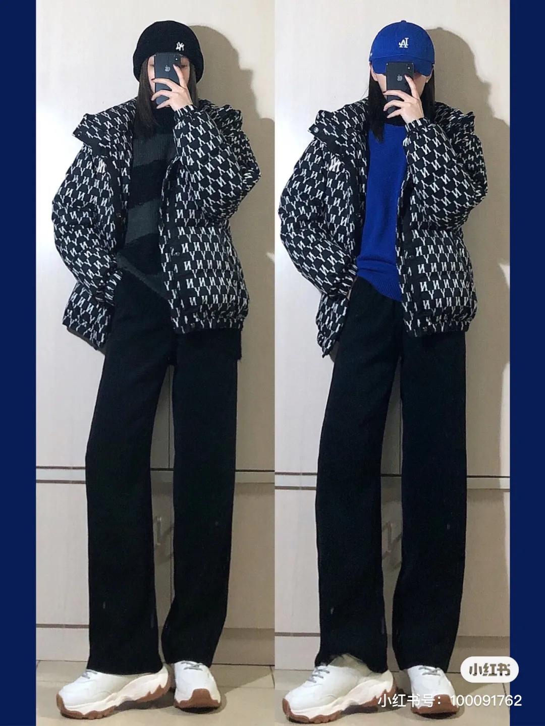 MLB羽绒服经典老花款，妥妥的潮流感和高级感，穿着过年是真爱了