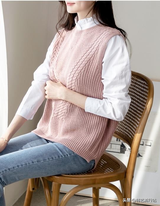 韩版穿搭女装高级感春,女装毛衣新款韩风搭配