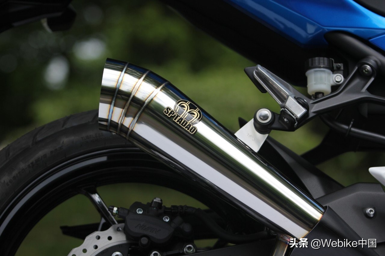 川崎ninja400原装排气管多少钱,川崎z400排气管为啥做得那么细