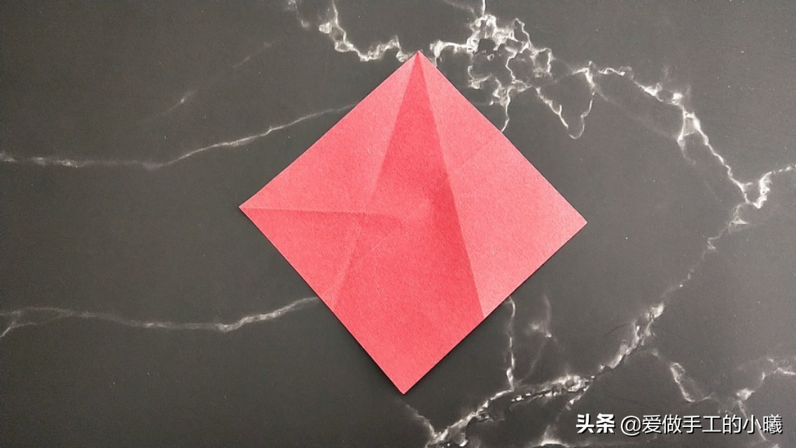 玫瑰花折纸图解,玫瑰花千纸鹤折纸图解