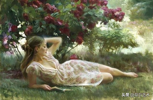 美人如花——一组温婉知性的俄罗斯女性人体油画欣赏