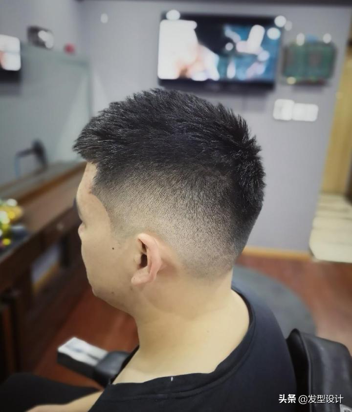 男士毛寸发型图解2020流行短发,30-40岁男士方脸短发发型稳重