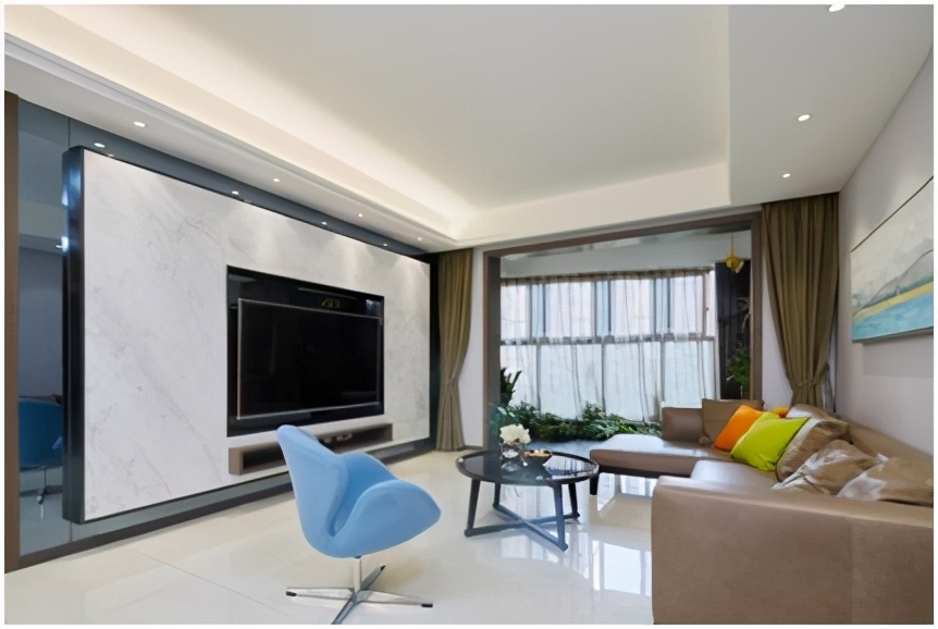 140平米现代简约家装效果图,102平米两室一厅装修现代轻奢