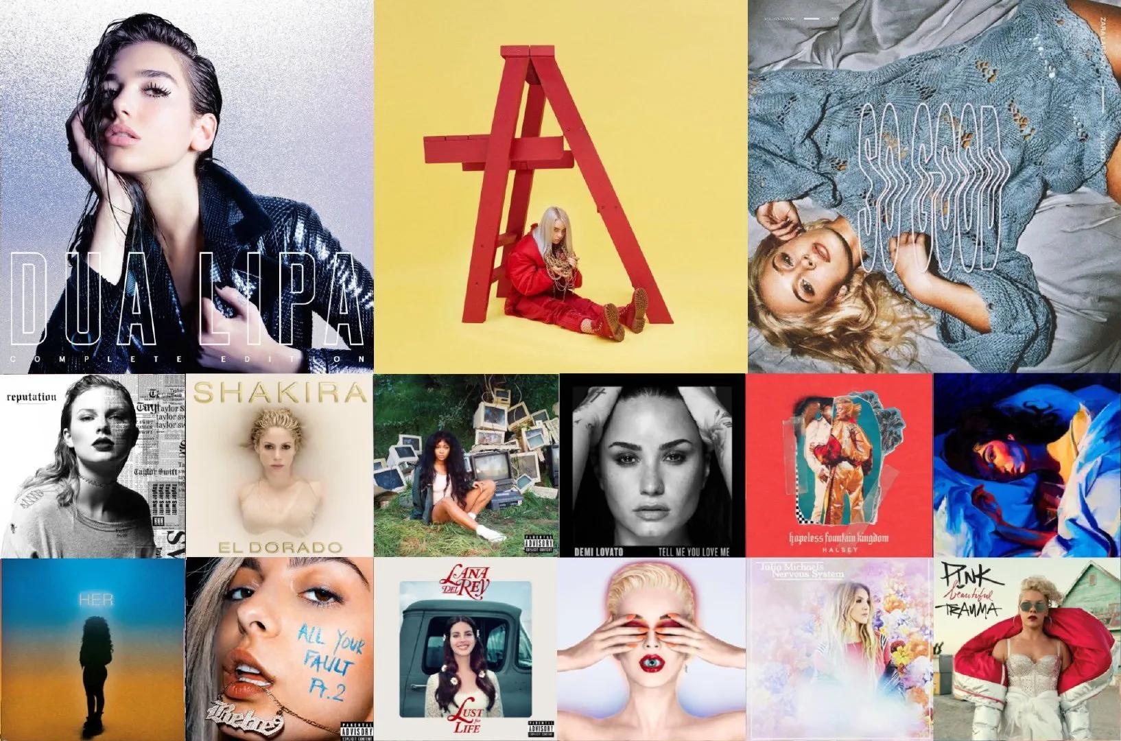 欧美女歌手销量排名前十,21世纪专辑销量最高的女歌手