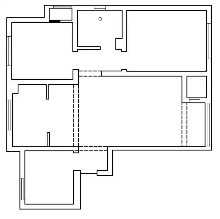 三室改四室玻璃隔断效果图,小房间玻璃隔断图片效果图