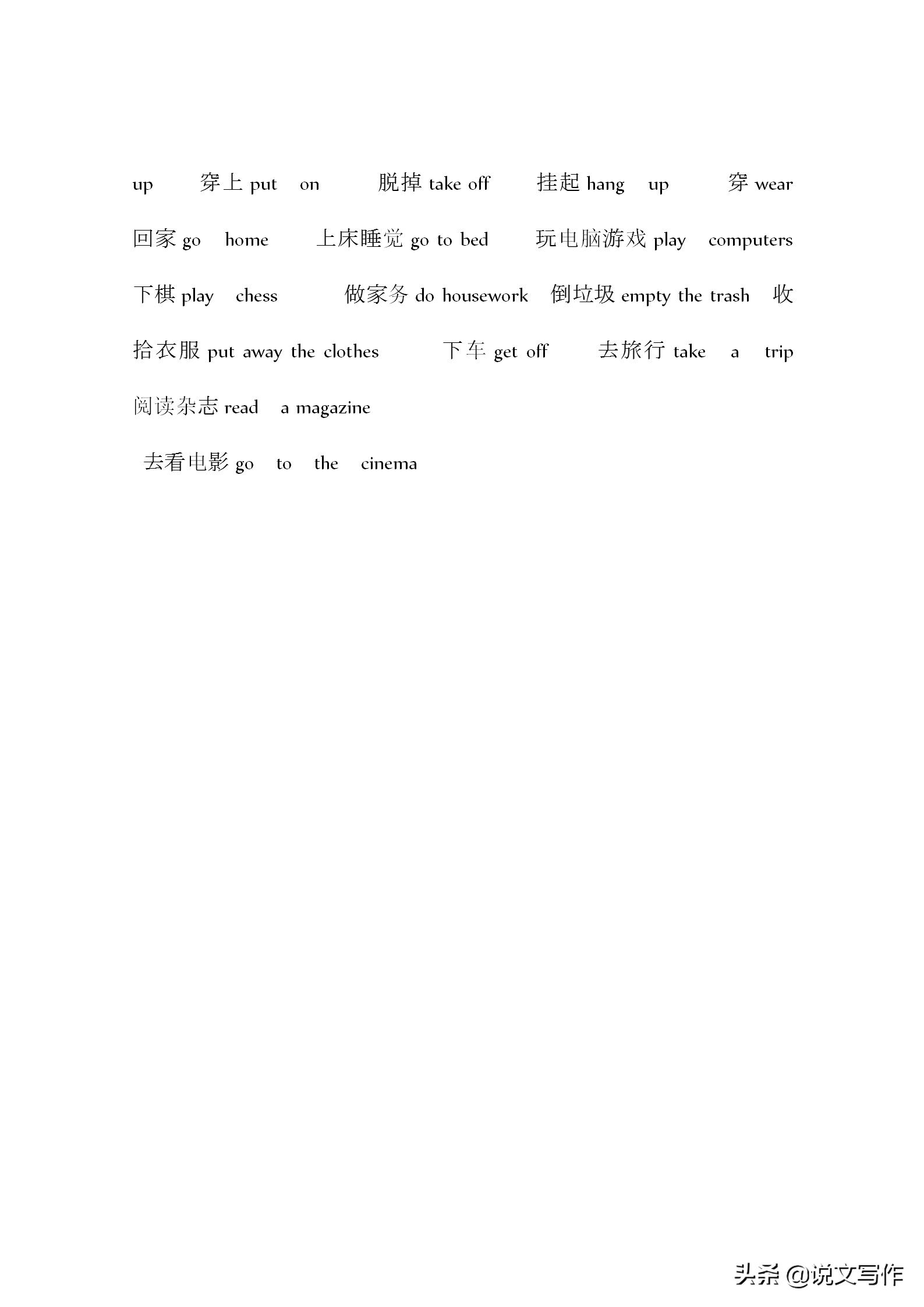 小学英语必背单词分类汇总,小学升初中英语单词大全汇总