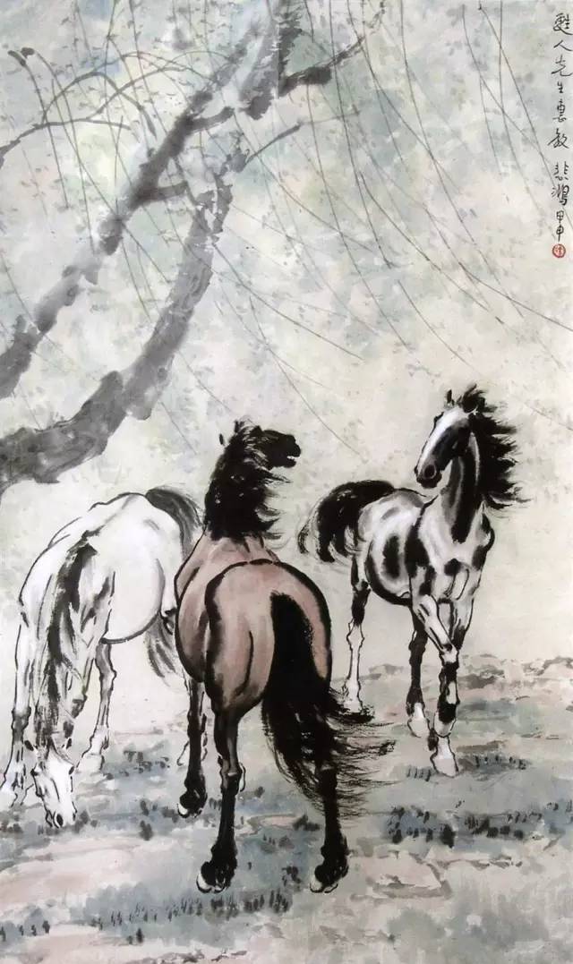 齐白石的虾徐悲鸿的马歇后语,齐白石画虾徐悲鸿画马还有谁