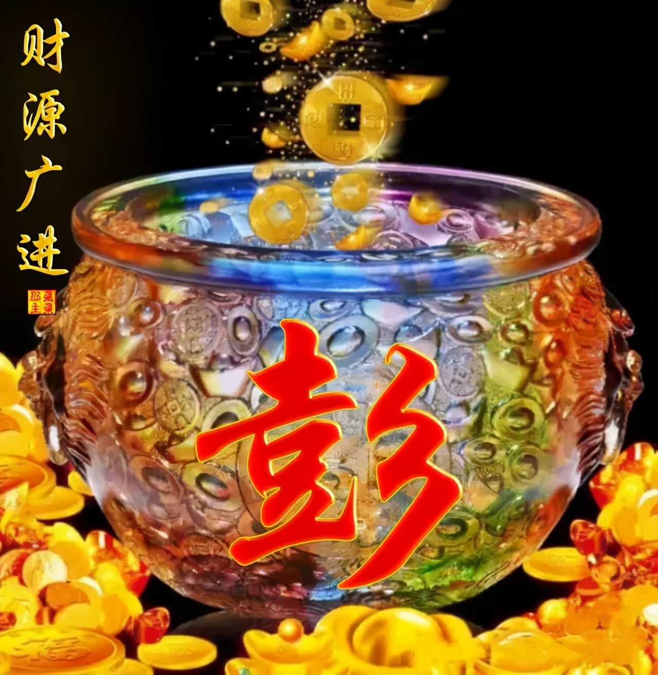 100张百家姓水晶系列微信头像,百家姓富贵微信头像