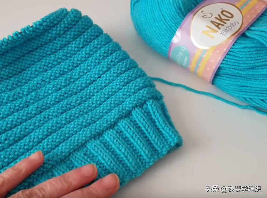 新手也能学会的一款帽子，成人孩子都适合，宝宝抽绳香肠帽教程
