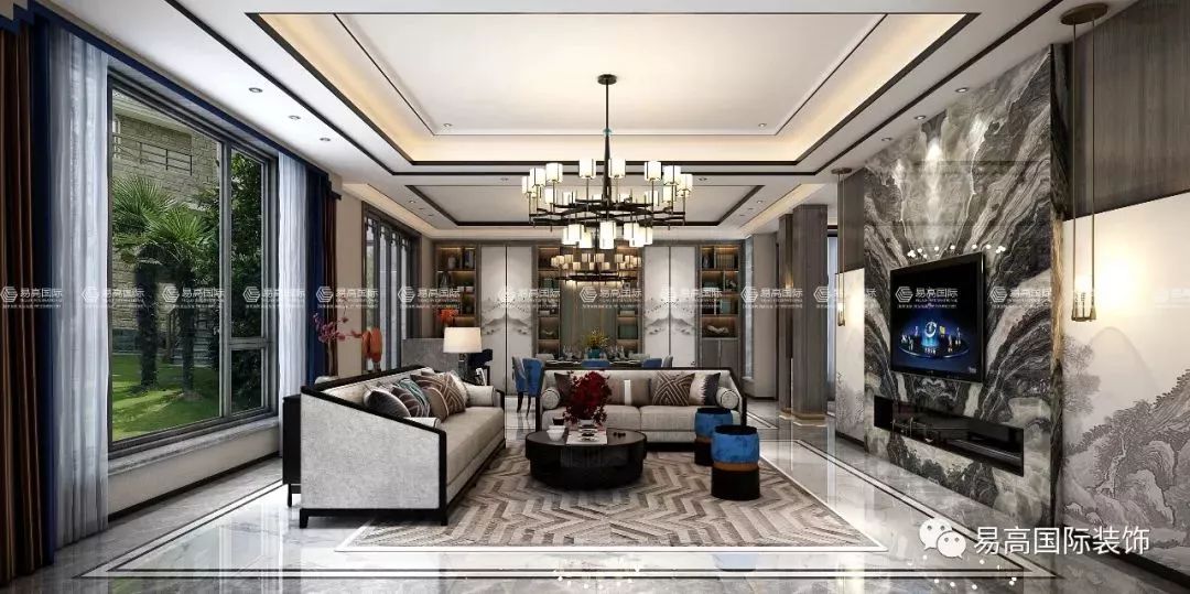 「首发」易高国际|华海·湖滨会馆446㎡中式，年轻就要时尚