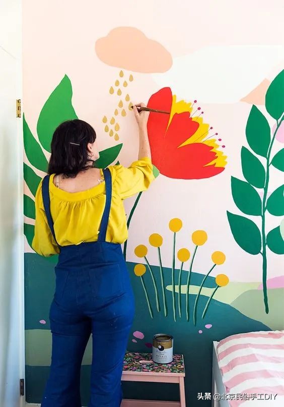 好看好画的墙绘,适合自己动手画墙绘的图片