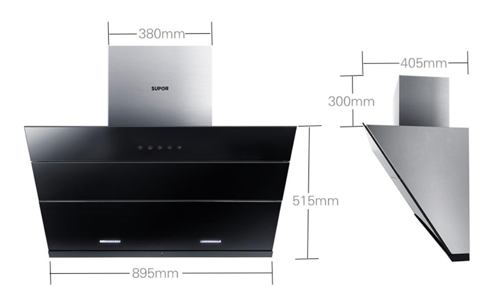 全屋定制烟机吊柜设计,油烟机与柜子齐平怎么设计柜子