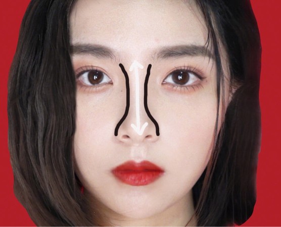 长鼻修短鼻影修容教程,鼻影修容教程鼻型