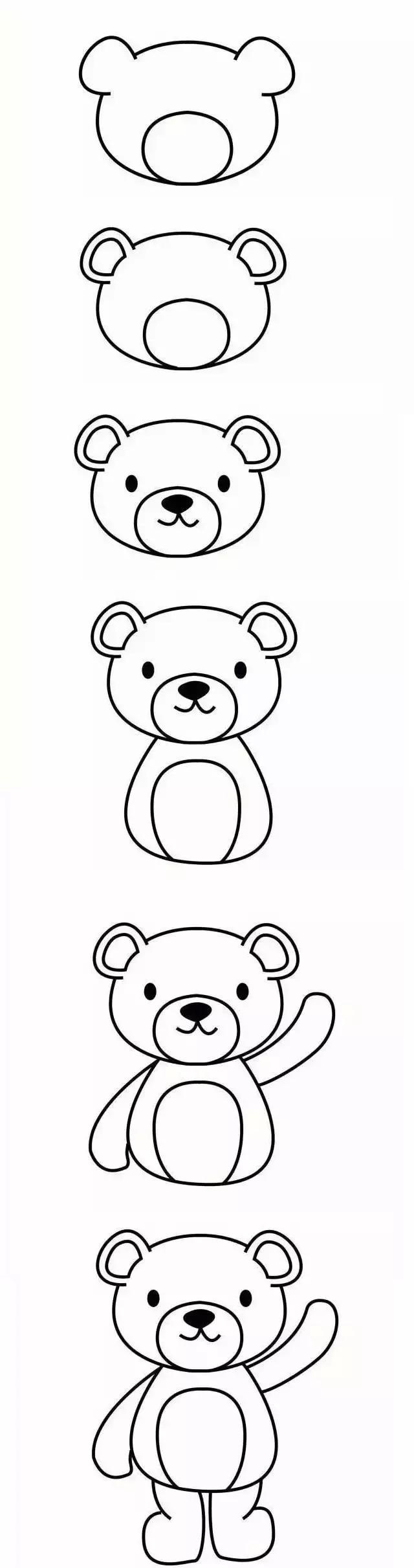 儿童简笔画入门动物4-6岁男孩,10000种超萌动物简笔画大全