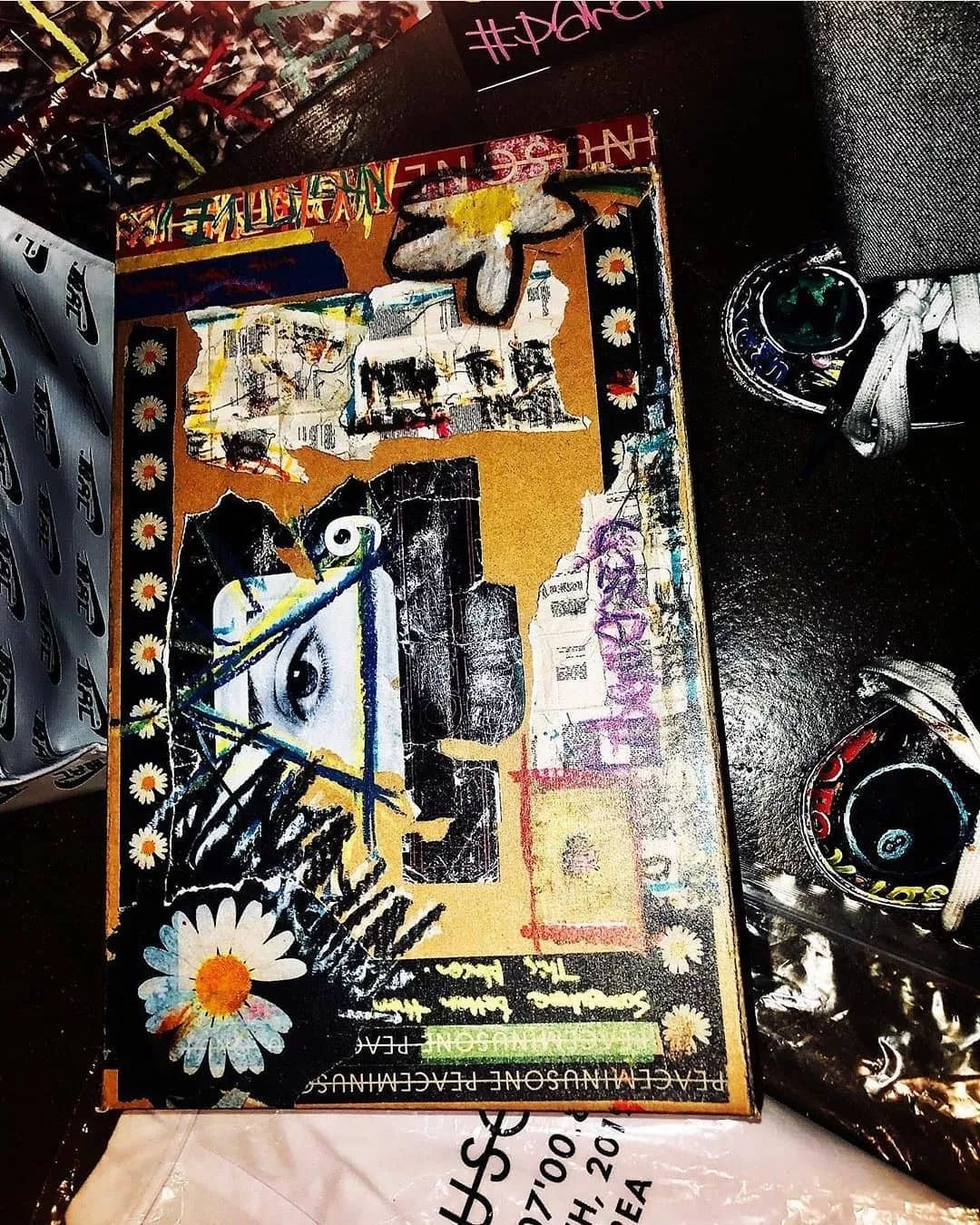 权志龙xAF1鞋面“刮”开居然这么秀？这刮的不是鞋是钱啊