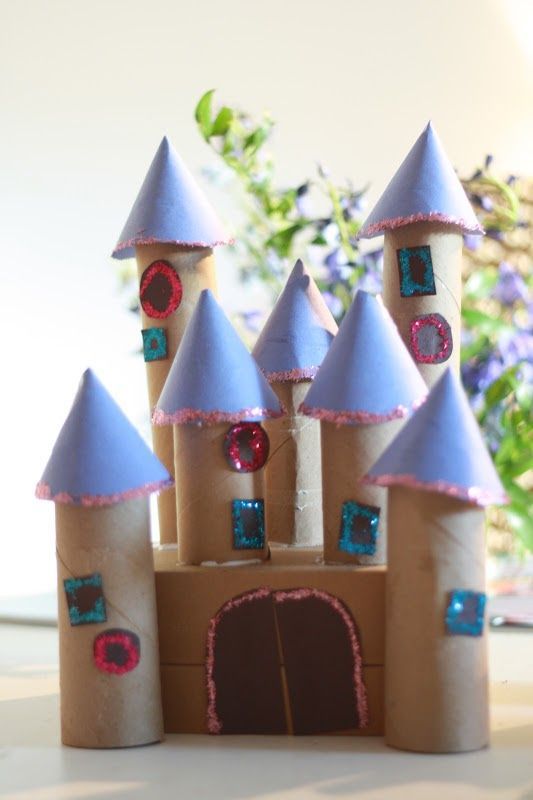 用纸板做的简单城堡大全,用纸板做一个公主城堡