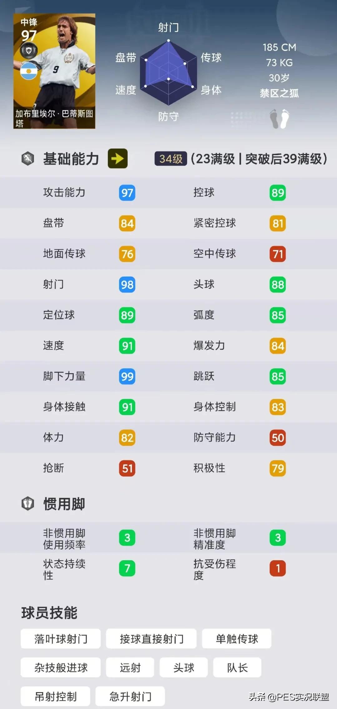 实况足球国服最强的十个球员,实况足球十大悍将排名