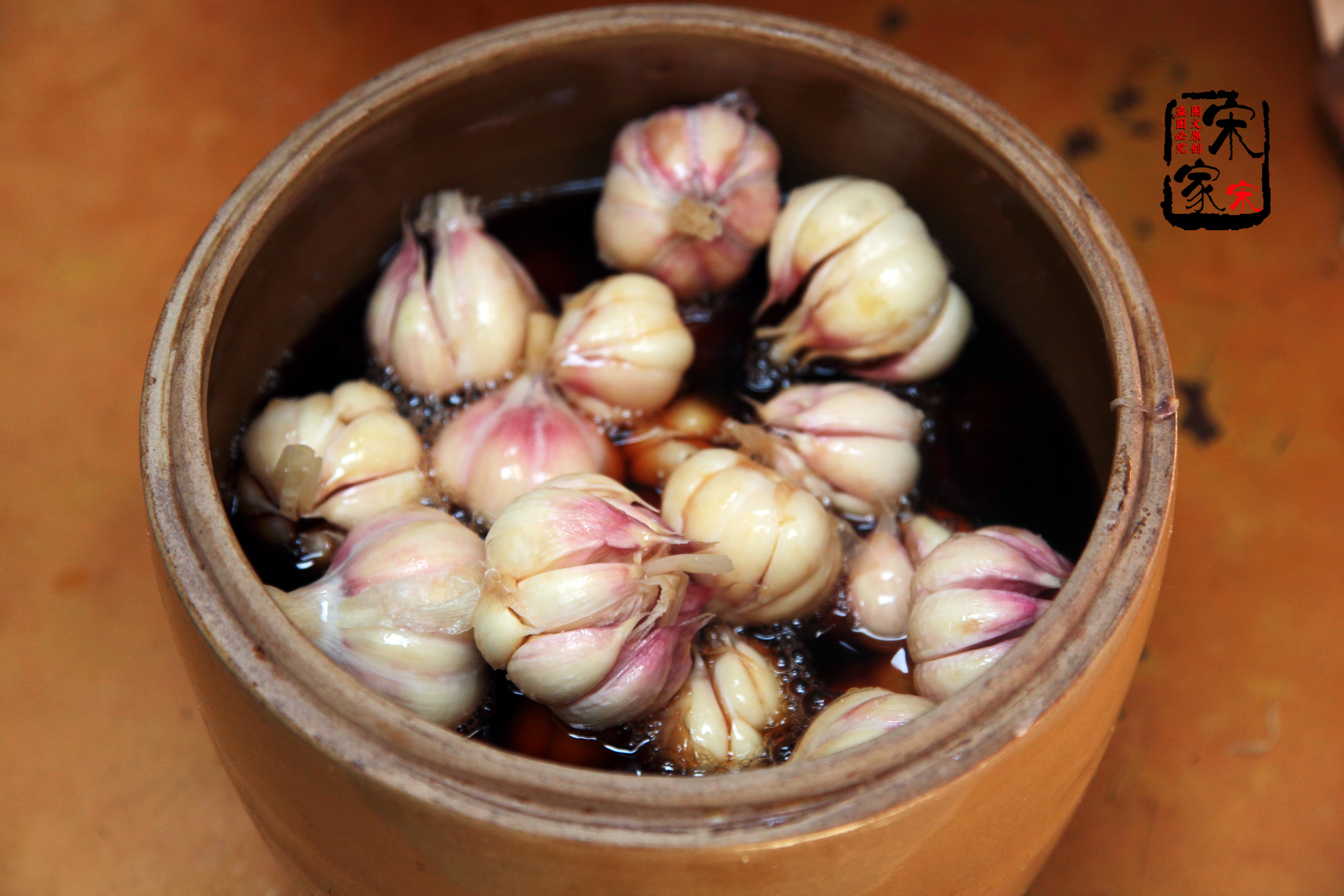 妈妈腌的糖蒜,家庭版糖蒜汁腌蒜