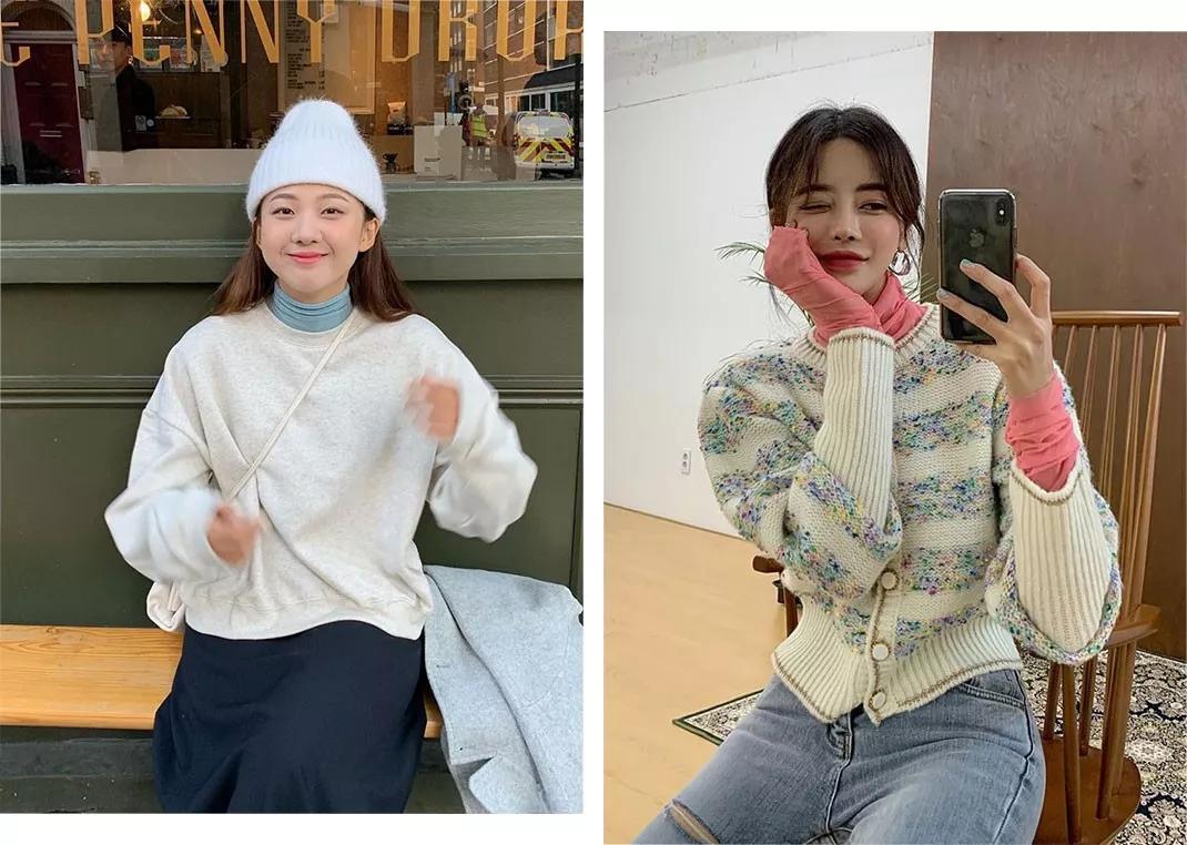 毛衣内搭的5种方法,这样穿保暖又时髦