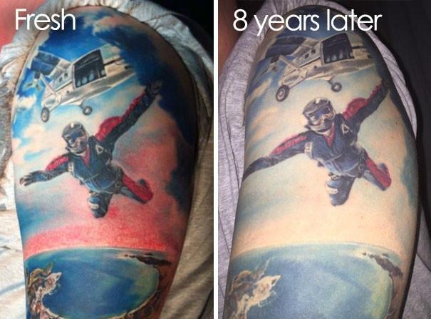 纹身到老了会是什么样,年轻的时候纹身老了会变成什么样