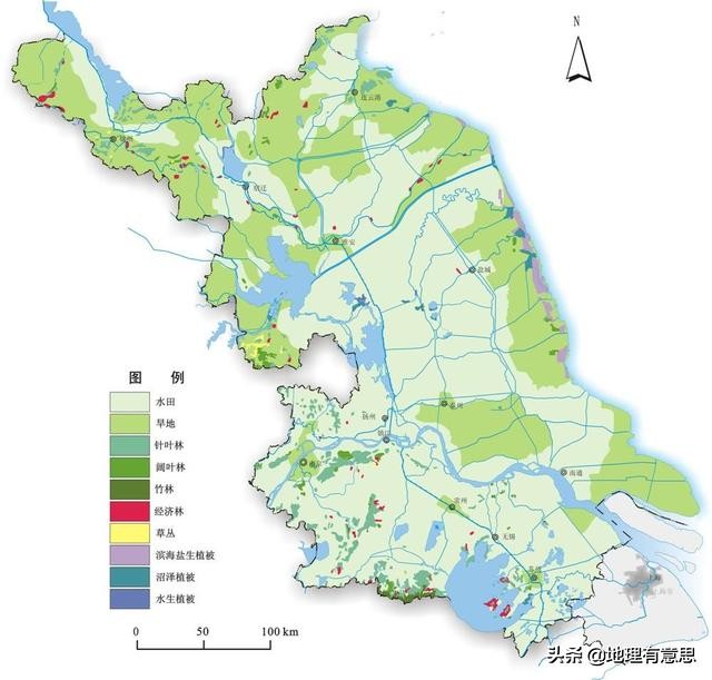 地理优势最好的省份,山东和江苏各个地方对比