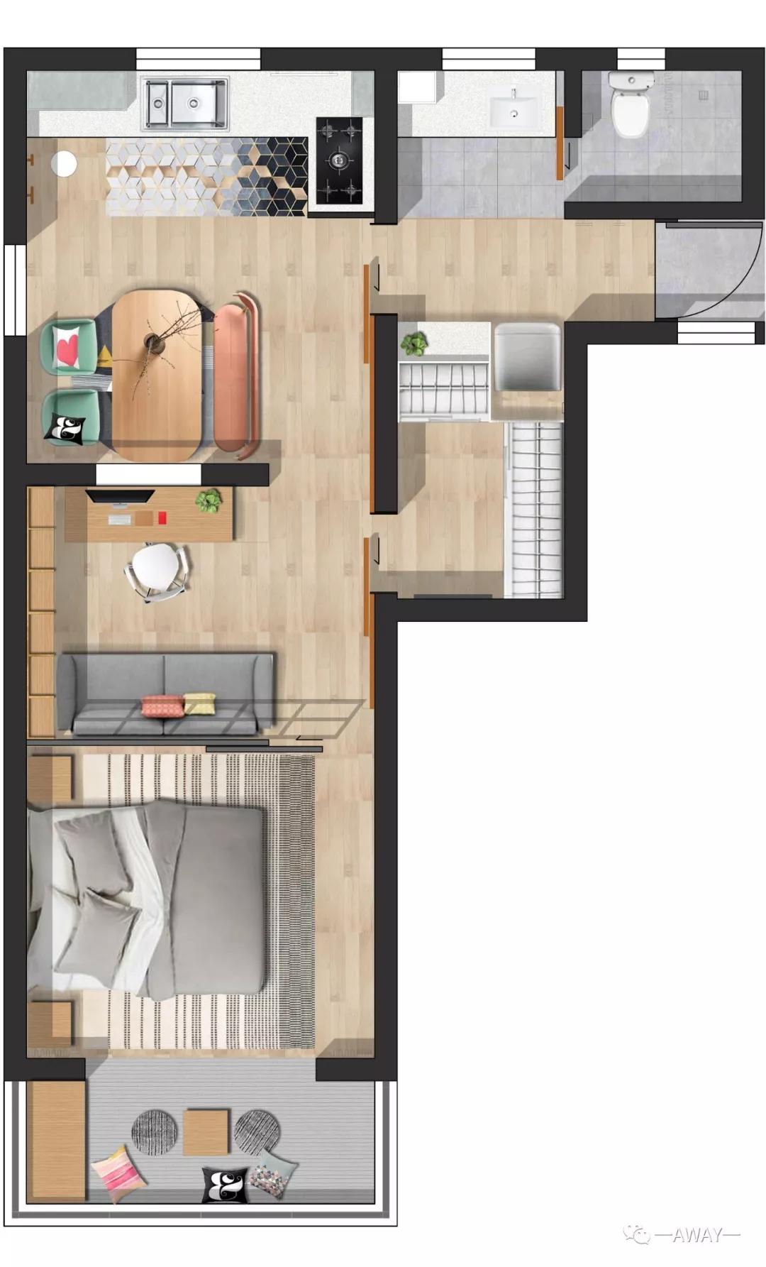 3个月改造老房子,3个月爆改52平米老房子