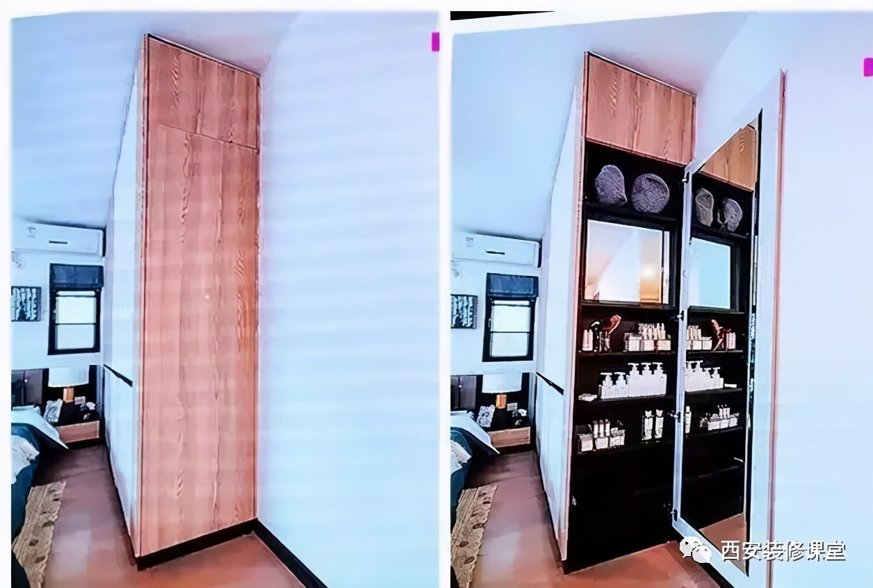 衣柜侧面难看怎么装饰好看,定制衣柜侧面的缝怎么解决