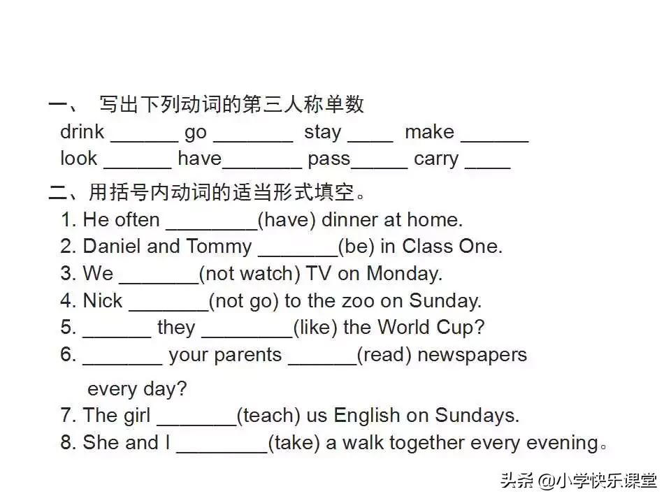 小学英语语法PPT,小学英语语法知识详解