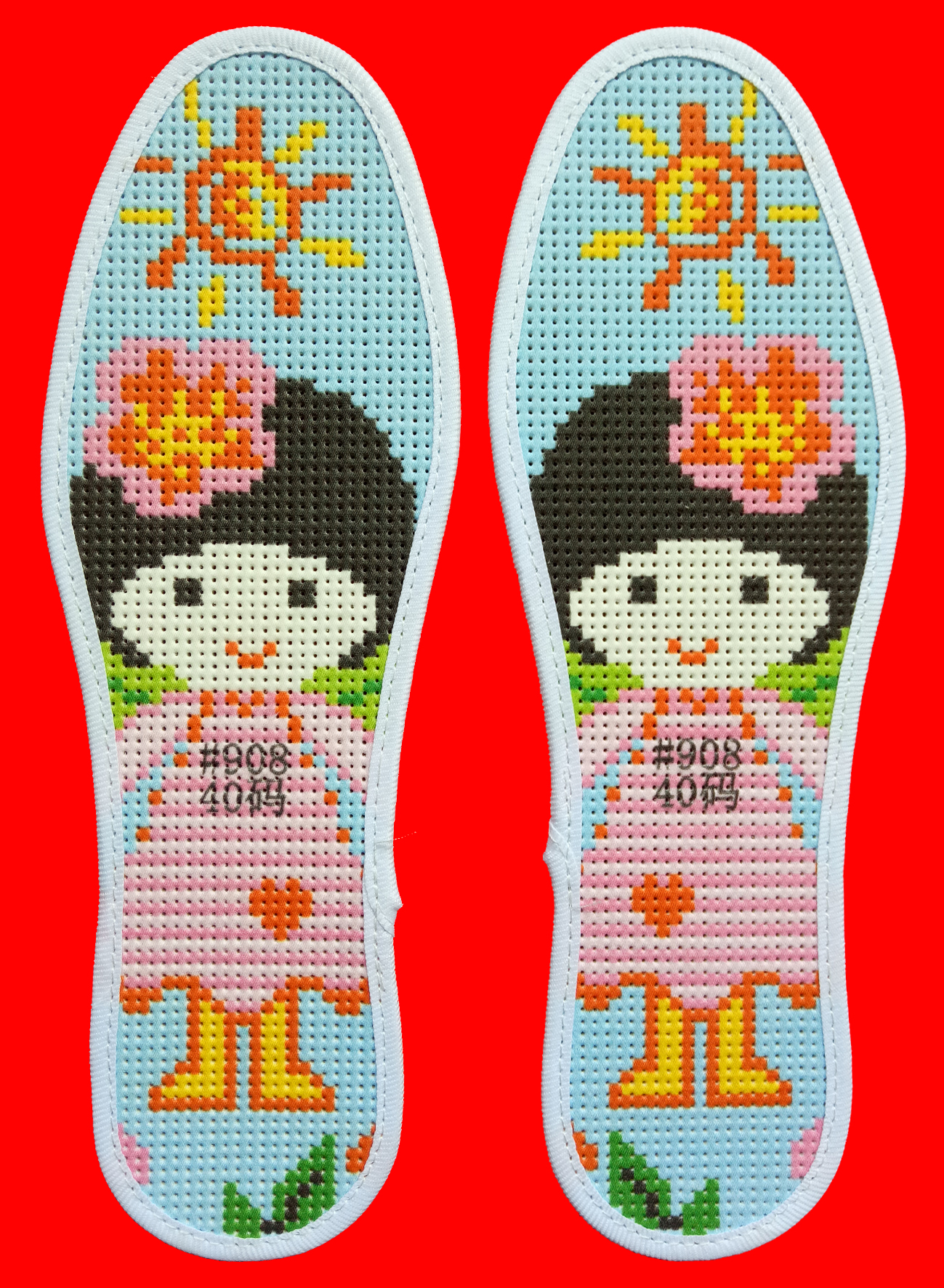 鞋垫表达的情感,吉祥如意绣花的鞋垫