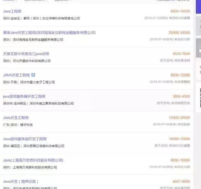 加拿大java程序员薪资,程序员查看各个城市薪酬