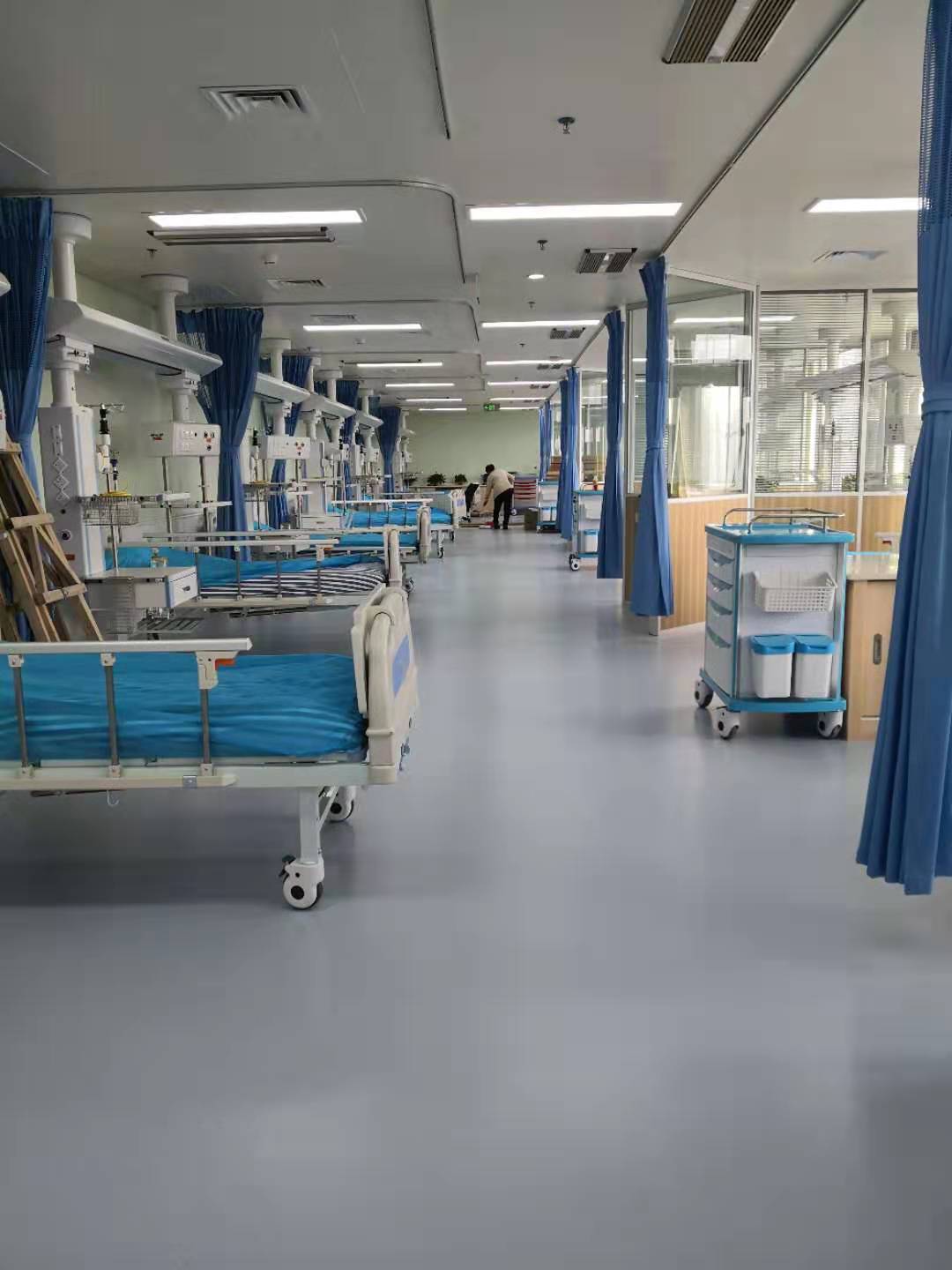 洁福pvc塑胶地板厂家,洁福pvc卷材地板医用