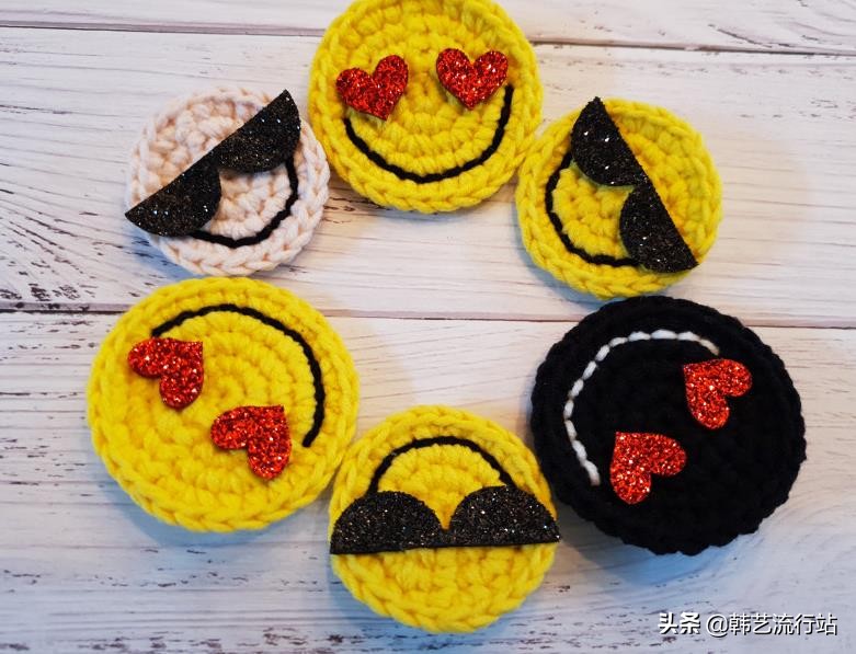 漂亮的钩针饰品,钩针小饰品教程图解