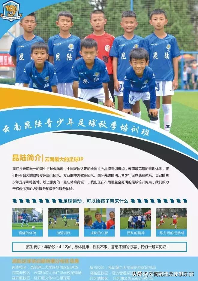 全国青少年校园足球联赛云南报名,云南省青少年足球培训