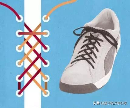 30-40岁男士商务鞋子系鞋带款白色,多看几遍就能学会的个性鞋带系法