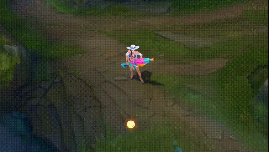 英雄联盟皮城女警凯特琳cosplay,皮城女警凯特琳粉色炫彩怎么没了