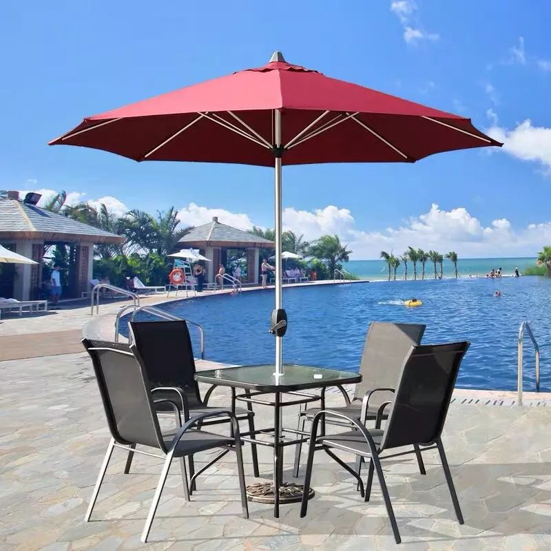 户外遮阳伞使用技巧图片,户外遮阳伞选择方式